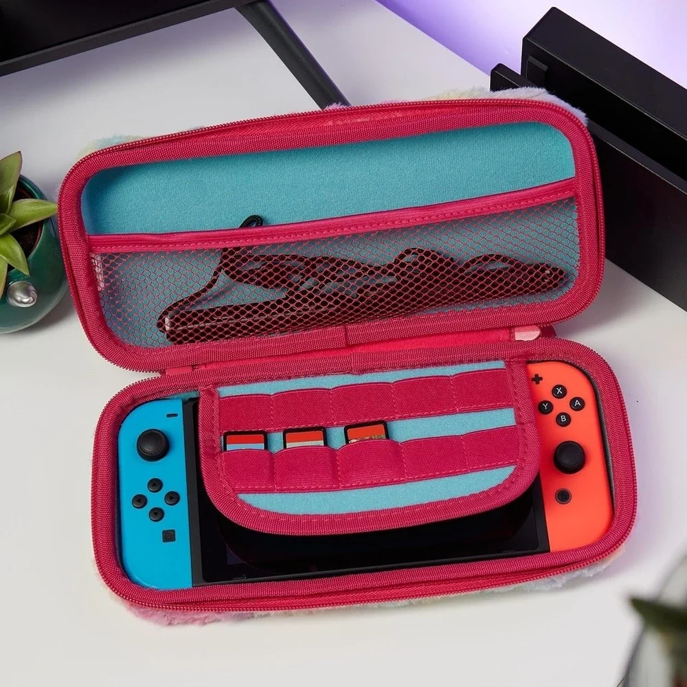Numskull Good Luck Trolls Hard Shell Travel Case for Nintendo Switch Console